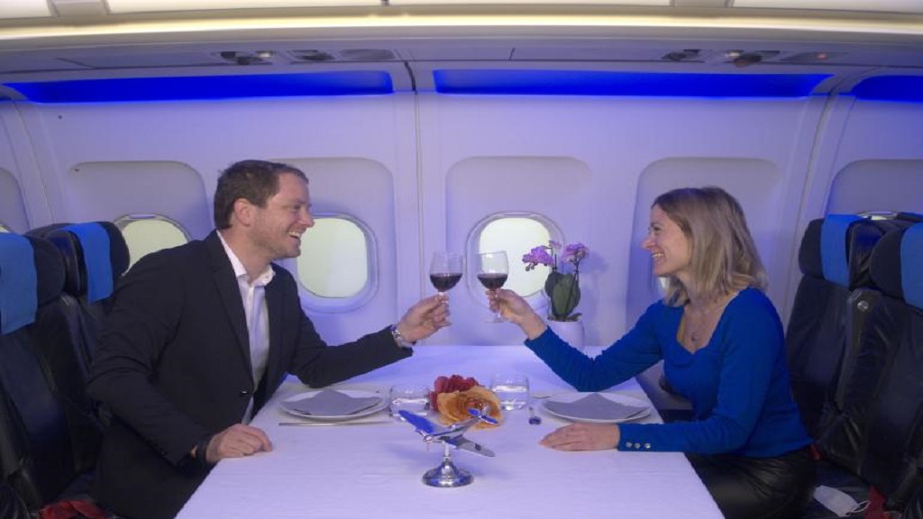 Repas gastronomique à bord d'un A319 - Offre Duo - Bon Cadeau
