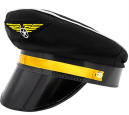 Casquette de pilote (noires)