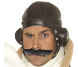 Casque d'aviateur en cuir